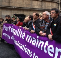 Manifestation de soutien au Mariage pour tous
